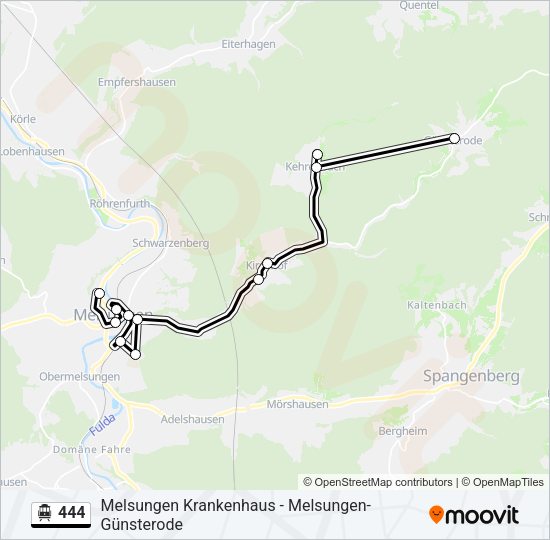 S-Bahn 444: карта маршрута