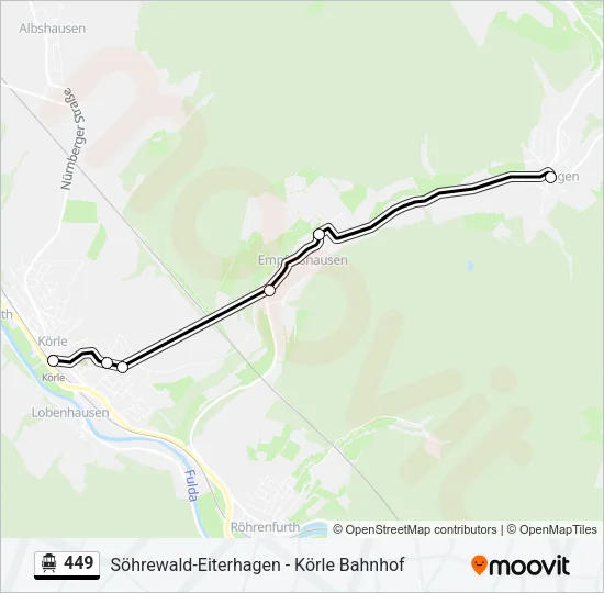 449 S-Bahn Line Map