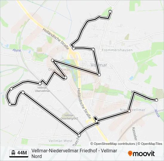 44M S-Bahn Line Map