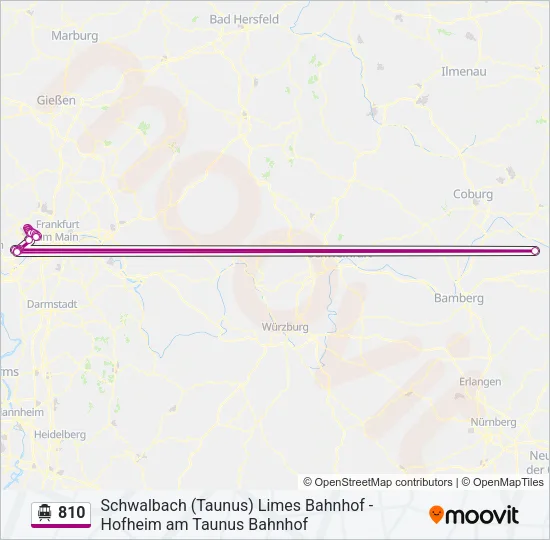 S-Bahn 810: карта маршрута