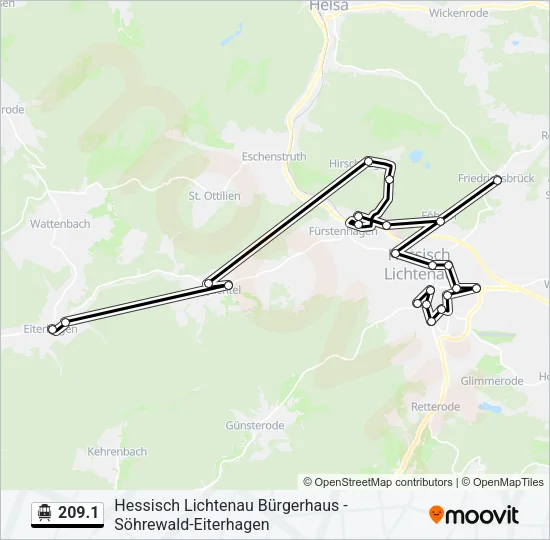 209.1 S-Bahn Line Map