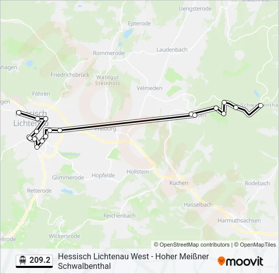 209.2 S-Bahn Line Map