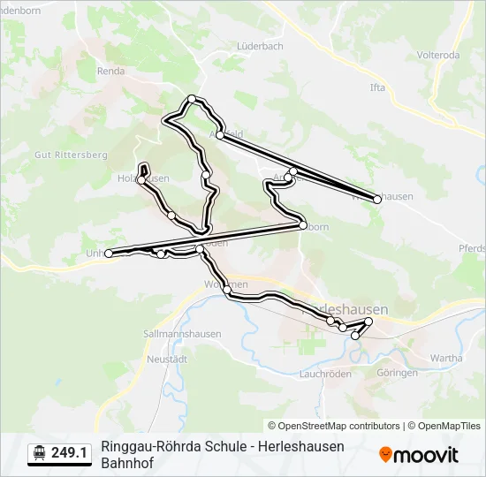 S-Bahn 249.1: карта маршрута
