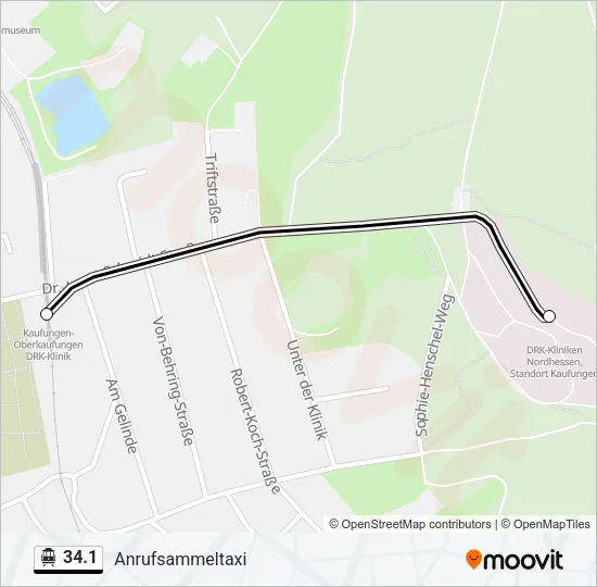 S-Bahn 34.1: карта маршрута