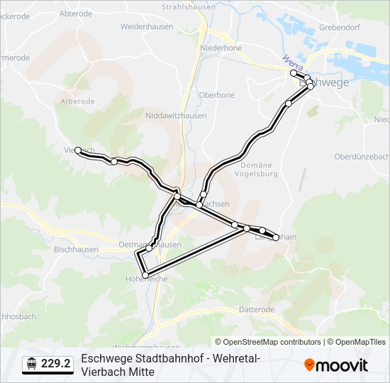 S-Bahn 229.2: карта маршрута