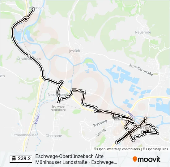S-Bahn 239.2: карта маршрута