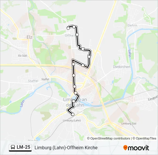 LM-25 Bus Line Map