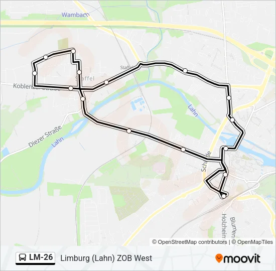 LM-26 Bus Line Map