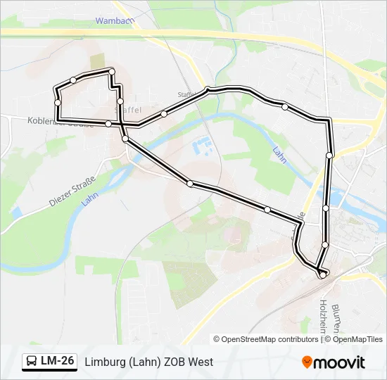 LM-26 Bus Line Map