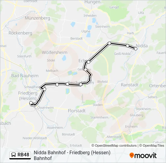 RB48 Bus Line Map