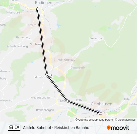 EV Bus Line Map