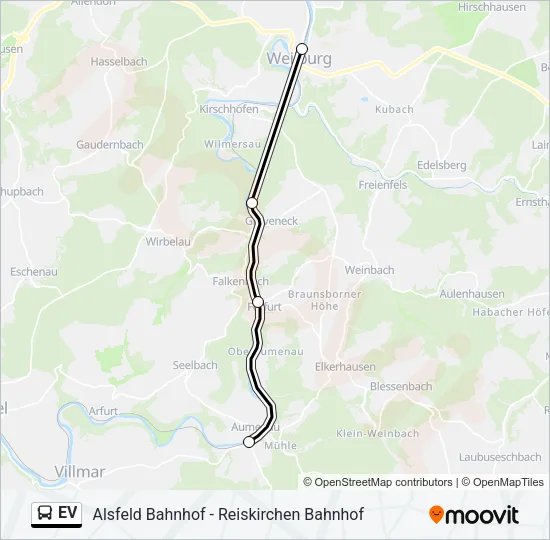 EV Bus Line Map