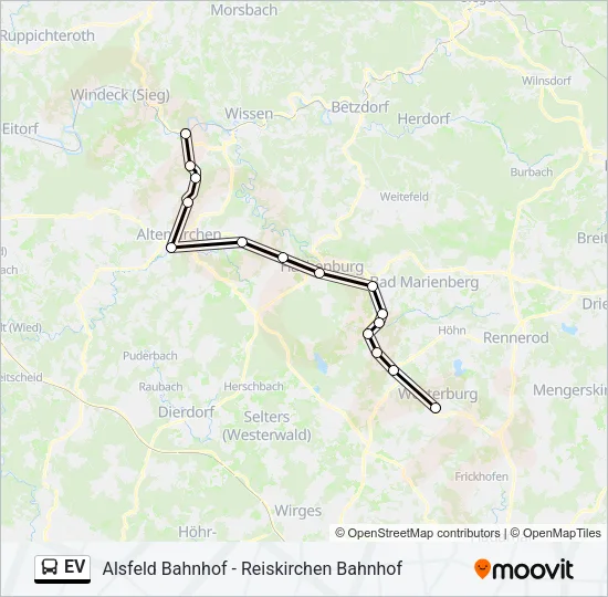 EV Bus Line Map
