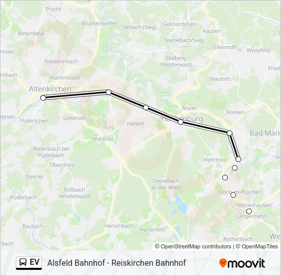 EV Bus Line Map