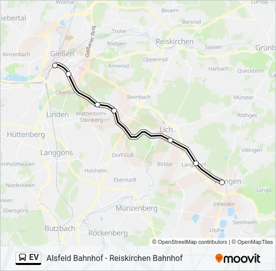 EV Bus Line Map
