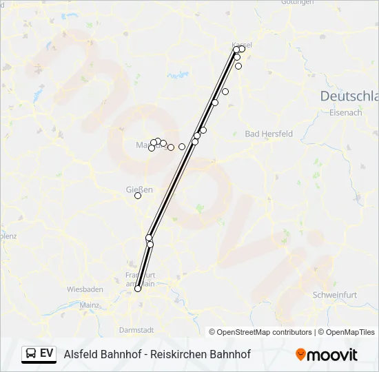 EV Bus Line Map