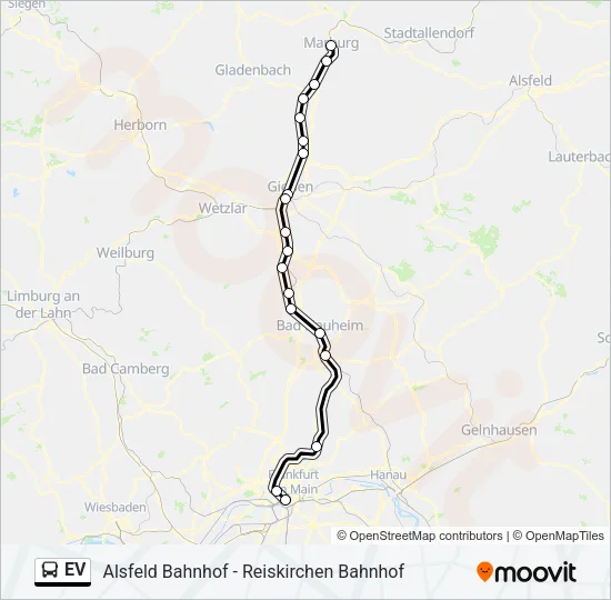 EV Bus Line Map