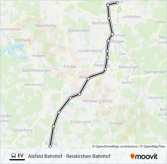EV Bus Line Map
