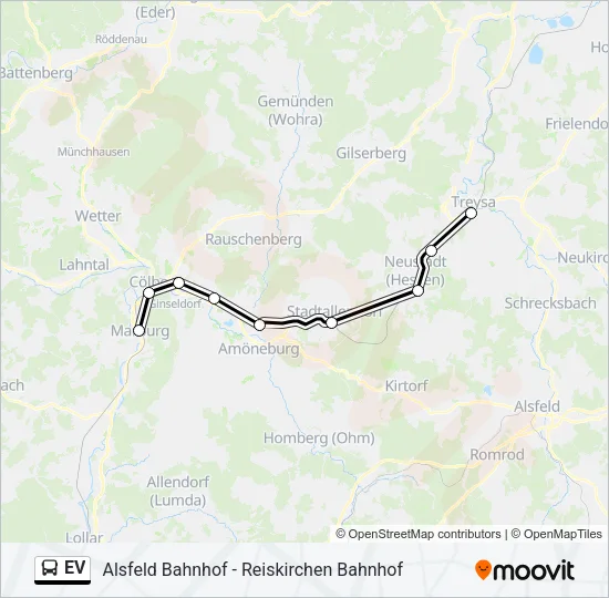 EV Bus Line Map
