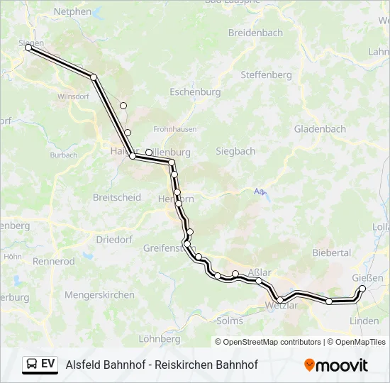 EV Bus Line Map
