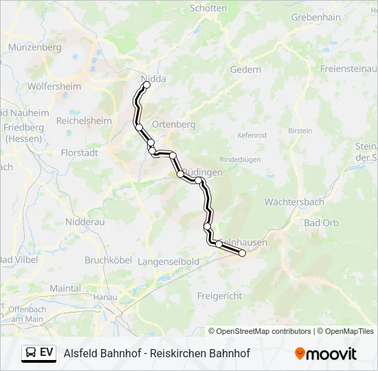 EV Bus Line Map