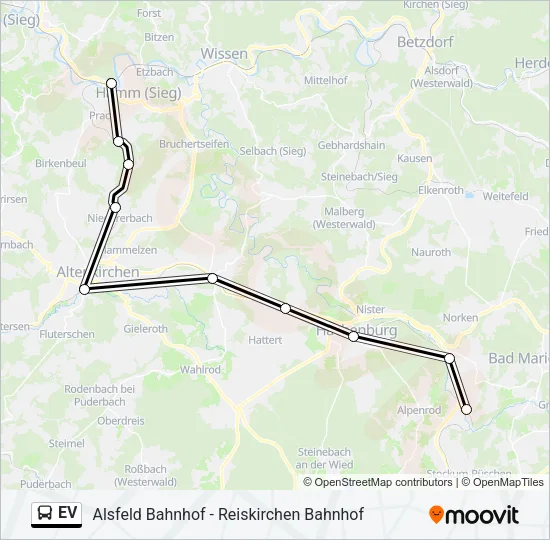 EV Bus Line Map