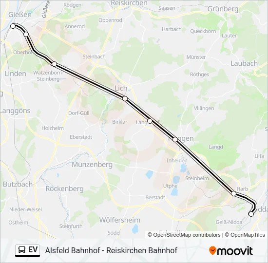 EV Bus Line Map