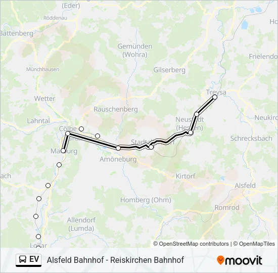 EV Bus Line Map