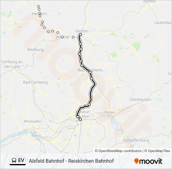 EV Bus Line Map
