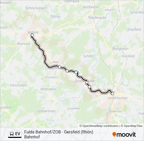 EV Bus Line Map