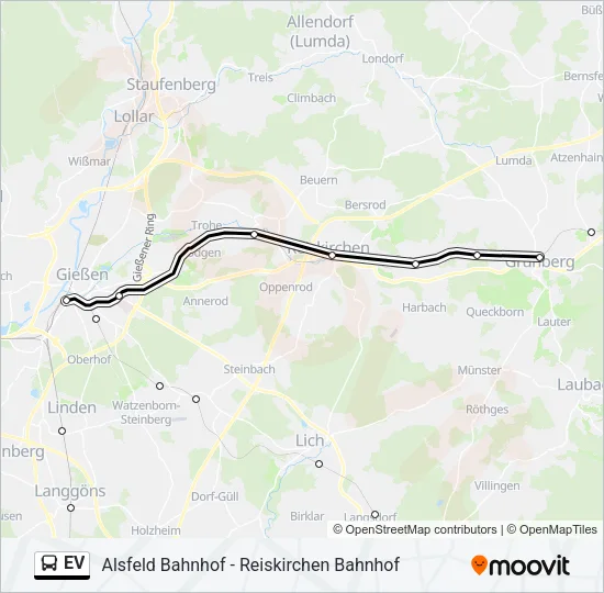 EV Bus Line Map