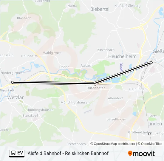 EV Bus Line Map