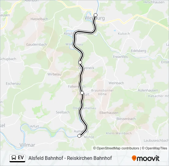 EV Bus Line Map