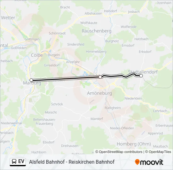 EV Bus Line Map