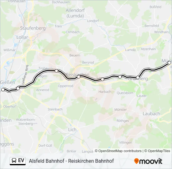 EV Bus Line Map