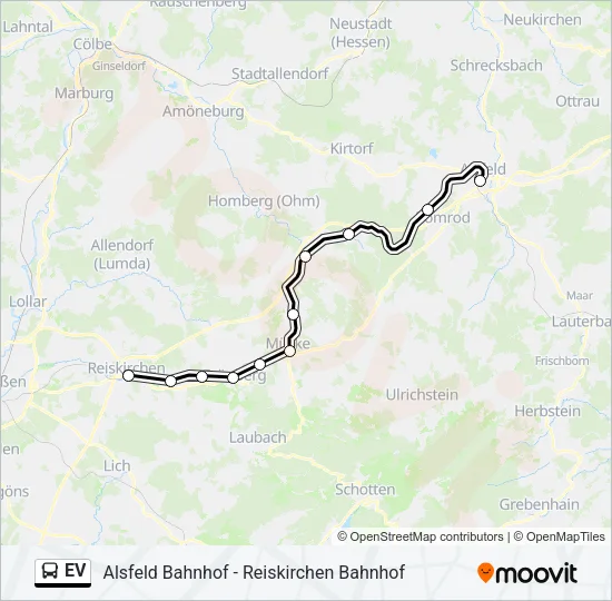 EV Bus Line Map