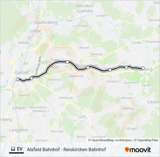 EV Bus Line Map