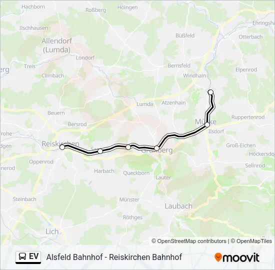 EV Bus Line Map