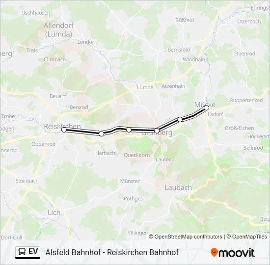 EV Bus Line Map