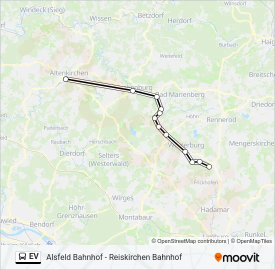 EV Bus Line Map