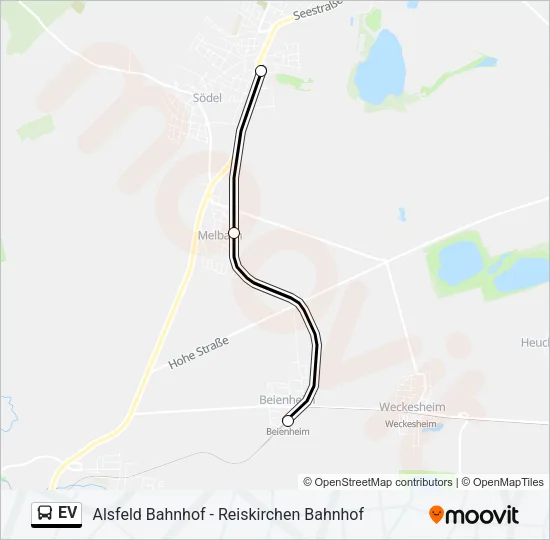 EV Bus Line Map