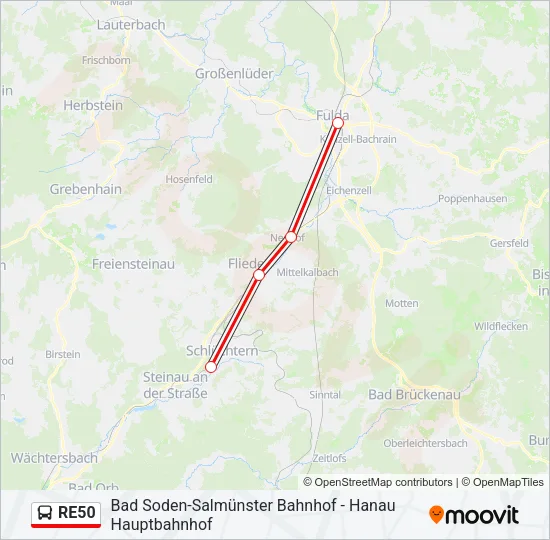 RE50 Bus Line Map