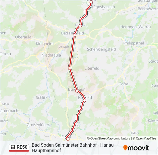 RE50 Bus Line Map