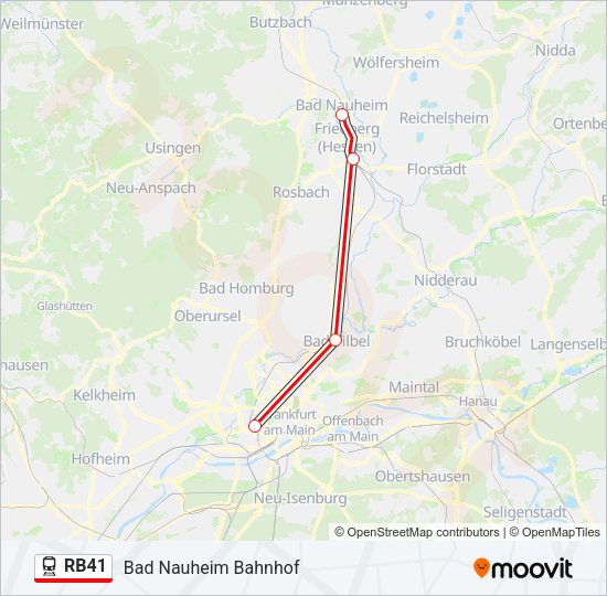 RB41 Train Line Map