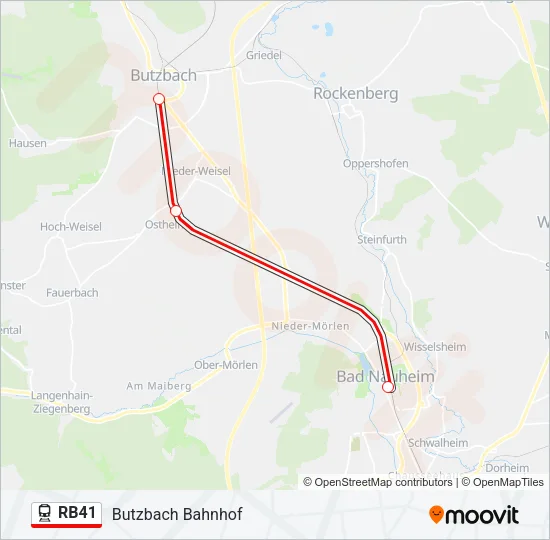 RB41 Train Line Map