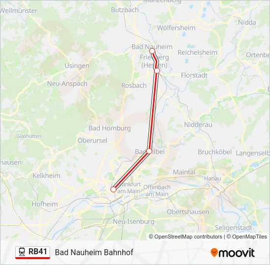RB41 Train Line Map