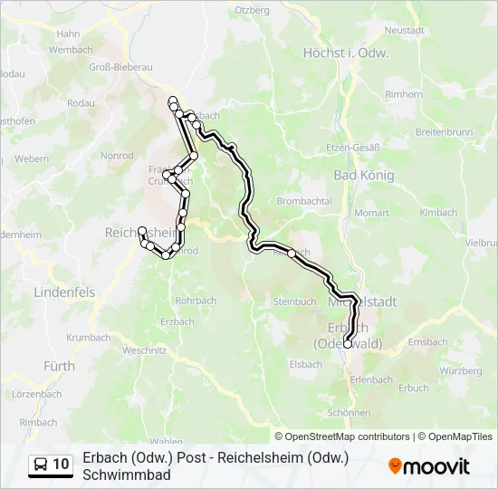 10 Bus Line Map