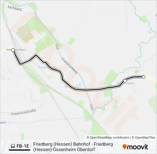 FB-1E Bus Line Map