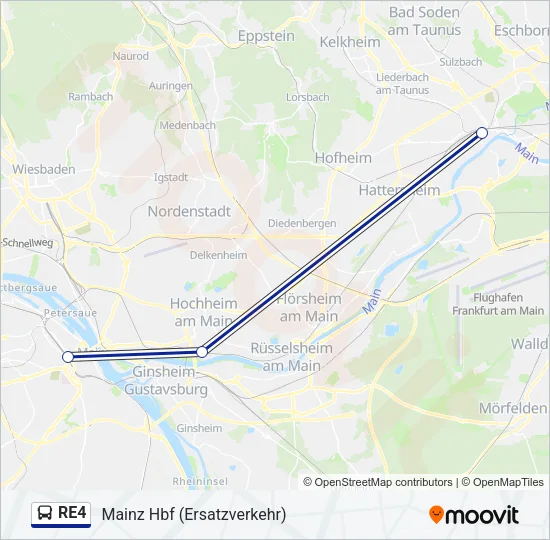 RE4 Bus Line Map