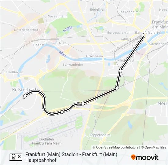 Bahnlinie S Karte